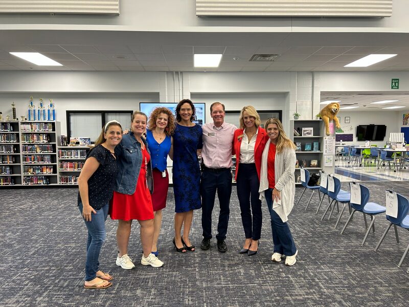 Kristin with school team